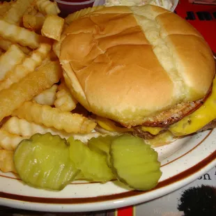 Sparky&apos;s Burger, closeup.