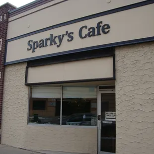 Front of the restaurant, view looking southwest.