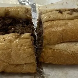 Cheesesteak - amoroso roll, on the greasy side ... average overall and flavor wise, but a great price