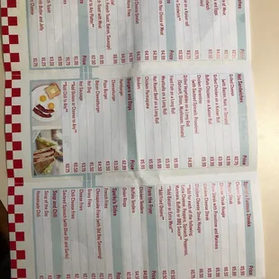 Menu also has hoagies and wraps