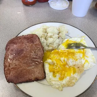 Ham and 3 eggs