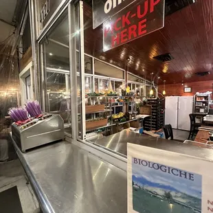 the inside of a restaurant