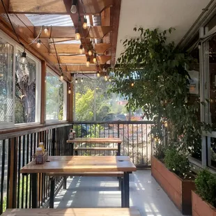 outside