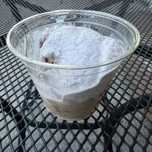 a bowl of ice cream