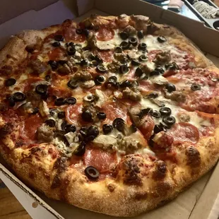pizza, food