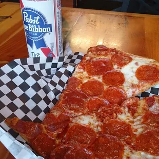 PBR and pepperoni