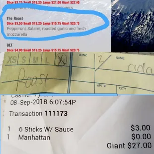 Ordered The Roast, charged for the Manhattan. Ummm.. wtf. 7 bucks more. It was good. But not that good.