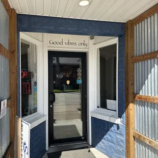 Main entrance on the side