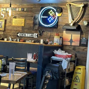 Interior of the building - Steelers territory!