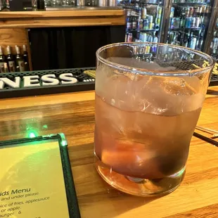 One of their versions of a delicious old fashioned