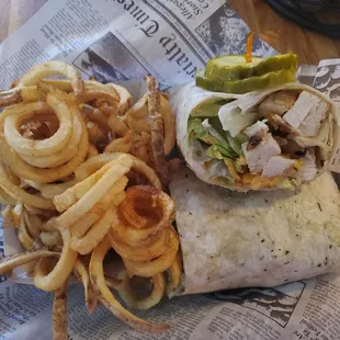 Chicken ranch wrap special