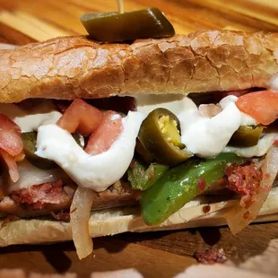 Salty's Sausage Sandwich