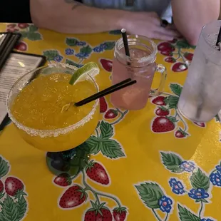 Margarita and effen raspberry lemonade