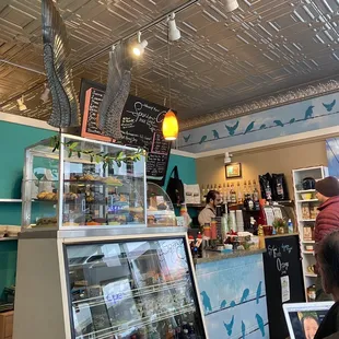 the interior of the restaurant