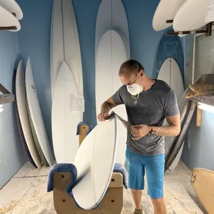Surfboard shaping
