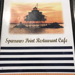 a sign for sparrow point restaurant cafe