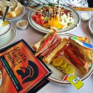 Double Ham Sandwich with Cobb Salad absolutely Wonderful