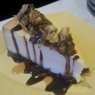 a slice of cheesecake