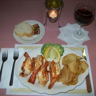 Broiled Scampi Dinner