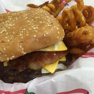 Jalapeño burger (added bacon). This was a great burger. We were just passing through and my kids wanted to stop. Glad we did.