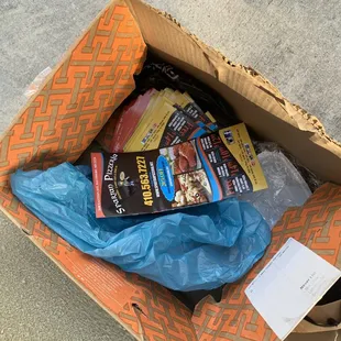 This restaurant litters their menus over our neighborhood weekly and today the employee even dumped the box of extras at my house! Rude!
