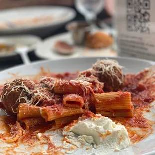 Rigatoni Meatballs with FRESH Ricotta