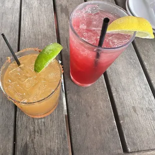 Watermelon Margherita and Blueberry Sour