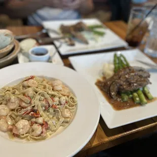 Black Pepper Fettuccini, Grilled Lamb Tenderloin