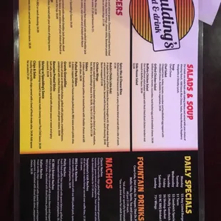 Great menu great prices