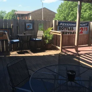 outside