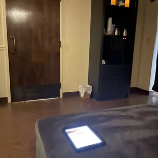 The waiting area with lots of teas available to brew. Complete the questionnaire on the iPad to set your preferences.