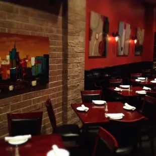 interior, sushi and sashimi