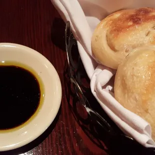 Complimentary bread rolls