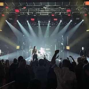 a crowd of people at a concert