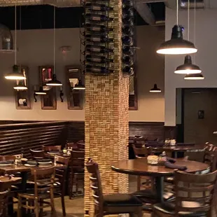 Look at all those corks! PERFECT plact for date night!