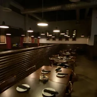 Beautiful interior- super clean and inviting.  Take your people here.  They will talk about it for a long time.  You will definitely impress