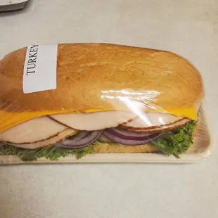 Turkey sandwich for only 6.49!