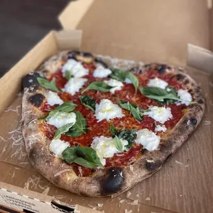 Margherita Heart Shaped Pizza