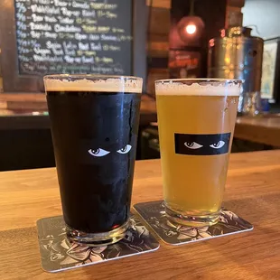 The point black lager &amp; Mystic Haze