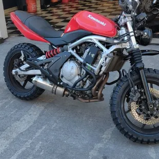Fun scrambler 650 build.