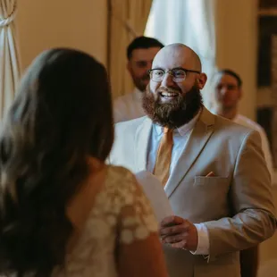 The natural light of a morning wedding.