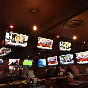 TVs every where!