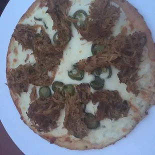 Pulled pork flatbread