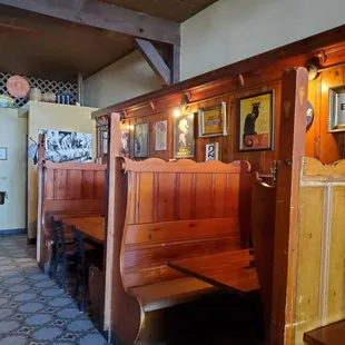 View of booths