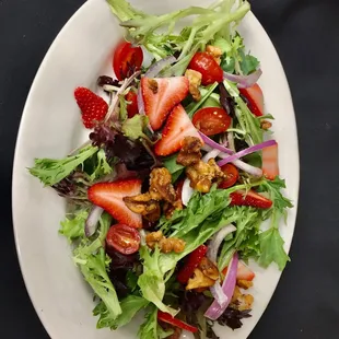 a plate of salad