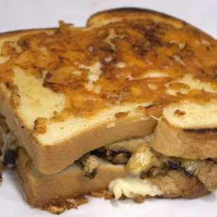 a grilled cheese sandwich on a plate