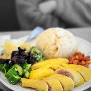 C01. Signature Hainan Chicken over Rice / | @whaevaeats