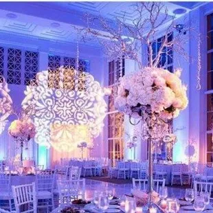 Winter wonderland Themed wedding at The Vault in Tampa.