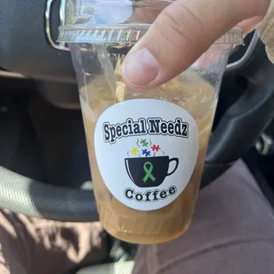 The Alzheimer&apos;s iced caramel latte, perfectly sweet and bitter!