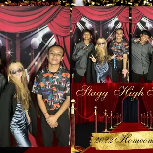 Stagg High School 2022 homecoming dance. Custom 4x6 Photo. Reflection Photo Booth